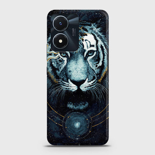 Vivo Y02s Cover - Vintage Galaxy Tiger Printed Hard Case with Life Time Colors Guarantee