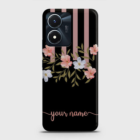 Vivo Y02s Cover - Floral Series - Matte Finish - Snap On Hard Case with LifeTime Colors Guarantee