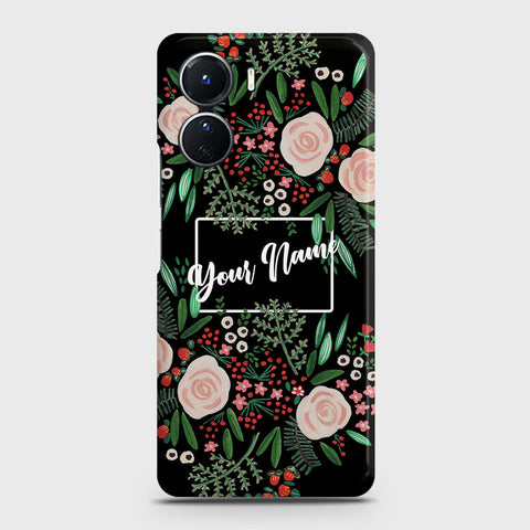 Vivo Y16 Cover - Floral Series - Matte Finish - Snap On Hard Case with LifeTime Colors Guarantee
