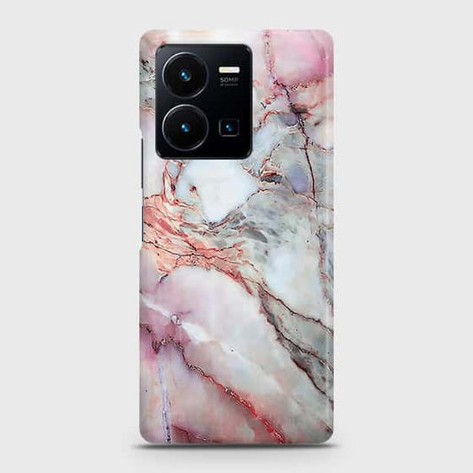 Vivo Y35 4G Cover - Violet Sky Marble Trendy Printed Hard Case with Life Time Colors Guarantee