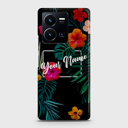 Vivo Y35 4G Cover - Floral Series - Matte Finish - Snap On Hard Case with LifeTime Colors Guarantee