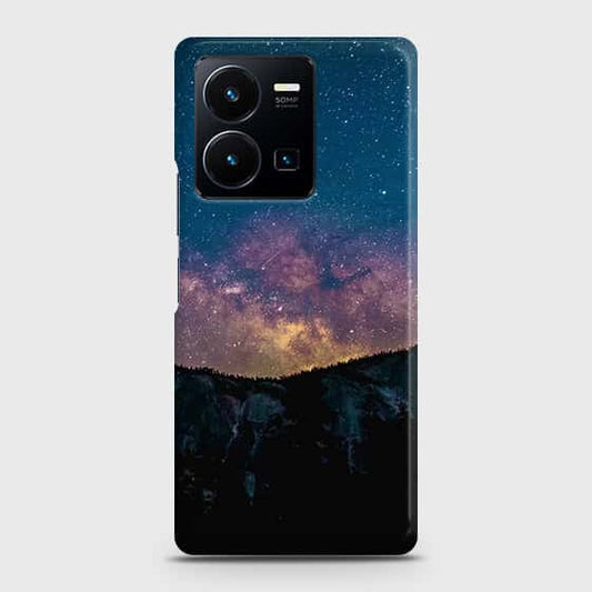 Vivo Y35 4G Cover - Embrace Dark Galaxy  Trendy Printed Hard Case with Life Time Colors Guarantee