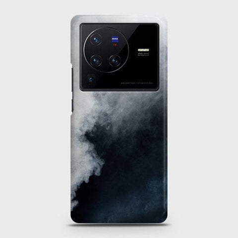 Vivo X80 Cover - Matte Finish - Trendy White Floor Marble Printed Hard Case with Life Time Colors Guarantee