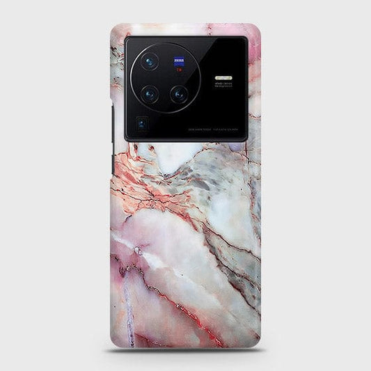 Vivo X80 Cover - Violet Sky Marble Trendy Printed Hard Case with Life Time Colors Guarantee ( Fast Delivery )