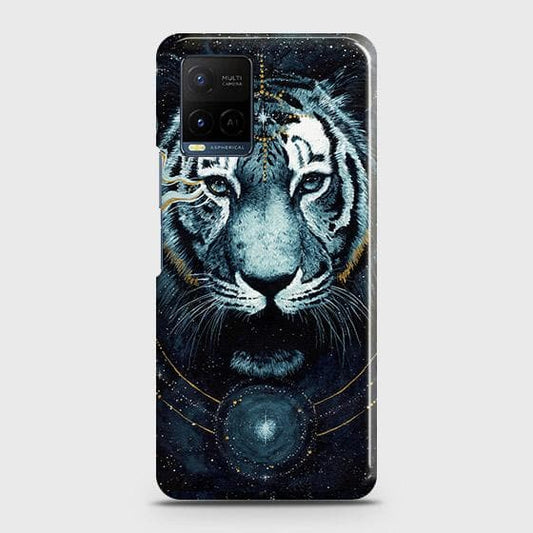 Vivo Y21 Cover - Vintage Galaxy Tiger Printed Hard Case with Life Time Colors Guarantee ( Fast Delivery )