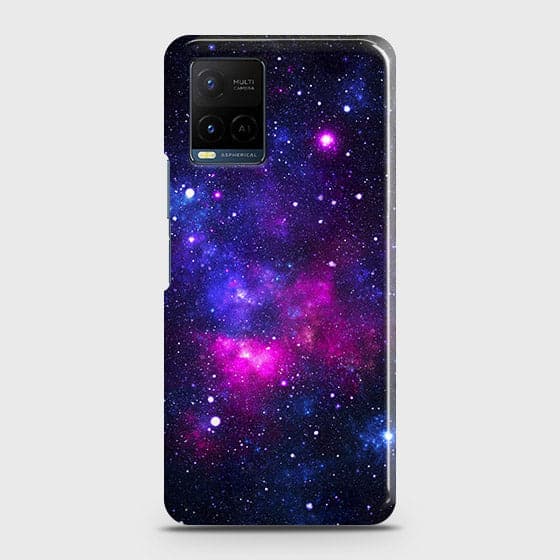 Vivo Y21t Cover - Dark Galaxy Stars Modern Printed Hard Case with Life Time Colors Guarantee