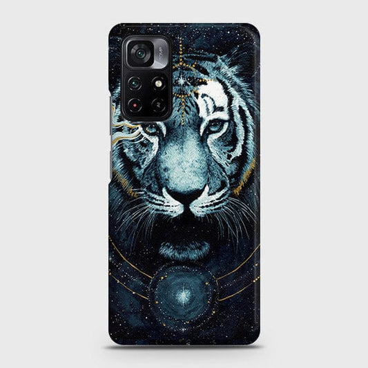 Xiaomi Poco M4 Pro 5G Cover - Vintage Galaxy Tiger Printed Hard Case with Life Time Colors Guarantee