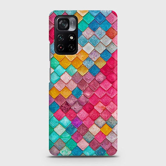 Xiaomi Poco M4 Pro 5G Cover - Chic Colorful Mermaid Printed Hard Case with Life Time Colors Guarantee