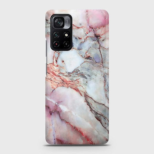 Xiaomi Poco M4 Pro 5G Cover - Violet Sky Marble Trendy Printed Hard Case with Life Time Colors Guarantee