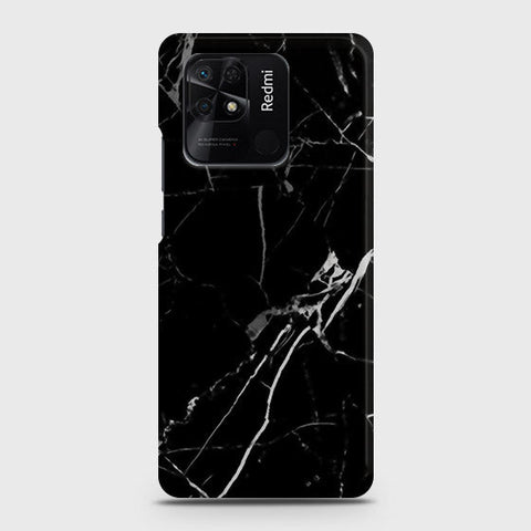 Xiaomi Redmi 10C Cover - Black Modern Classic Marble Printed Hard Case with Life Time Colors Guarantee