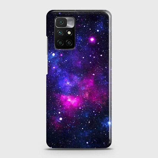 Xiaomi Redmi 10 Cover - Dark Galaxy Stars Modern Printed Hard Case with Life Time Colors Guarantee