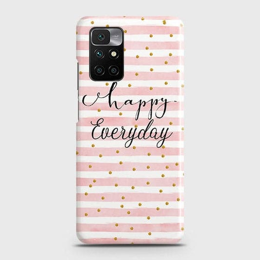 Xiaomi Redmi 10 Cover - Trendy Happy Everyday Printed Hard Case with Life Time Colors Guarantee