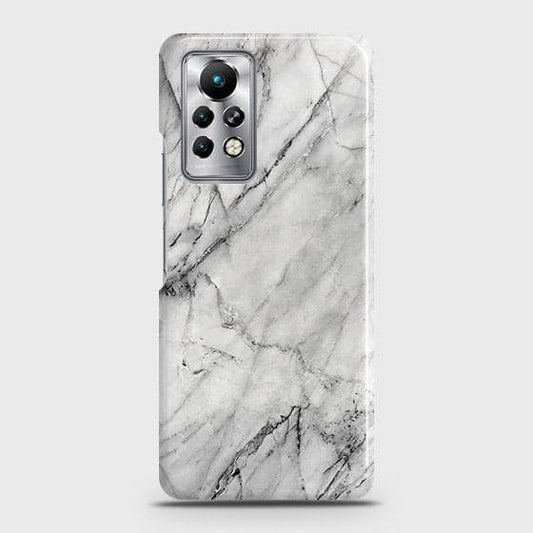 Infinix Note 11 Pro Cover - Matte Finish - Trendy White Marble Printed Hard Case with Life Time Colors Guarantee