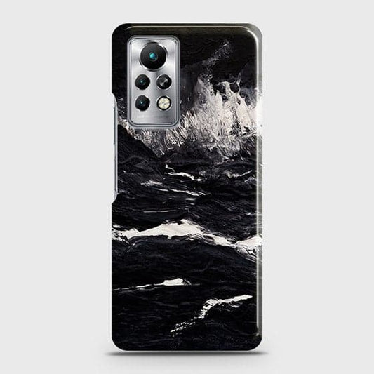 Infinix Note 11 Pro Cover - Black Ocean Marble Trendy Printed Hard Case with Life Time Colors Guarantee ( fast Delivery )