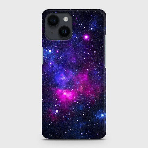 iPhone 14 Cover - Dark Galaxy Stars Modern Printed Hard Case with Life Time Colors Guarantee