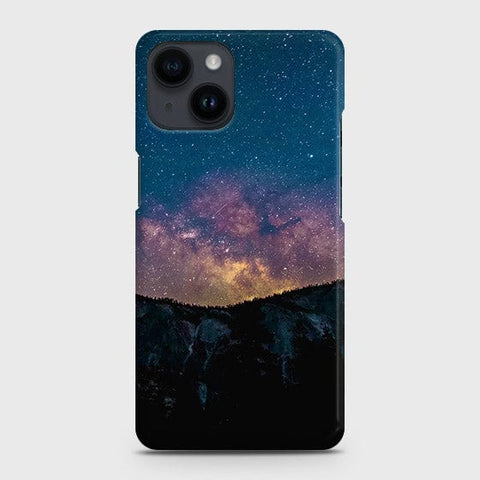 iPhone 14 Cover - Matte Finish - Embrace Dark Galaxy  Trendy Printed Hard Case with Life Time Colors Guarantee