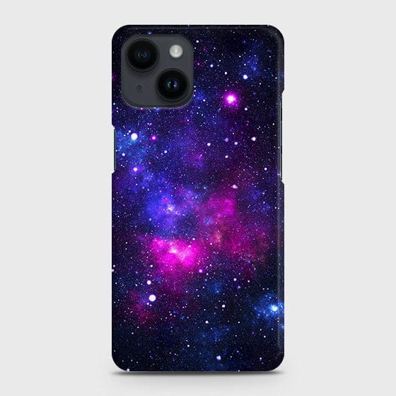 iPhone 14 Plus Cover - Dark Galaxy Stars Modern Printed Hard Case with Life Time Colors Guarantee