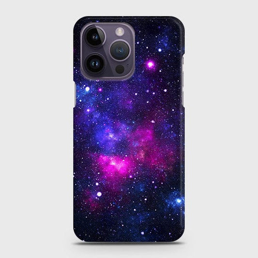 iPhone 14 Pro Cover - Dark Galaxy Stars Modern Printed Hard Case with Life Time Colors Guarantee
