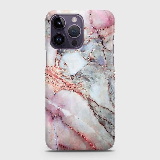 iPhone 14 Pro Cover - Violet Sky Marble Trendy Printed Hard Case with Life Time Colors Guarantee