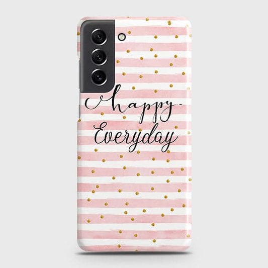 Samsung Galaxy S21 FE 5G Cover - Trendy Happy Everyday Printed Hard Case with Life Time Colors Guarantee