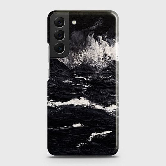 Samsung Galaxy S22 Plus 5G Cover - Black Ocean Marble Trendy Printed Hard Case with Life Time Colors Guarantee