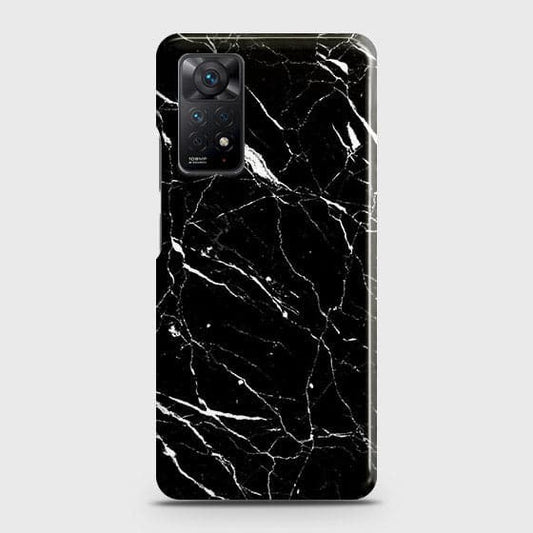 Xiaomi Redmi Note 11 Pro 5G Cover - Trendy Black Marble Printed Hard Case with Life Time Colors Guarantee