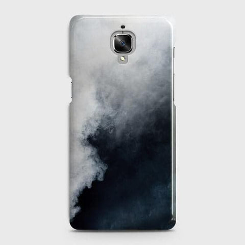 OnePlus 3 Cover - Matte Finish - Trendy Misty White and Black Marble Printed Hard Case with Life Time Colors Guarantee
