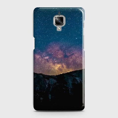 OnePlus 3 Cover - Matte Finish - Embrace Dark Galaxy  Trendy Printed Hard Case with Life Time Colors Guarantee