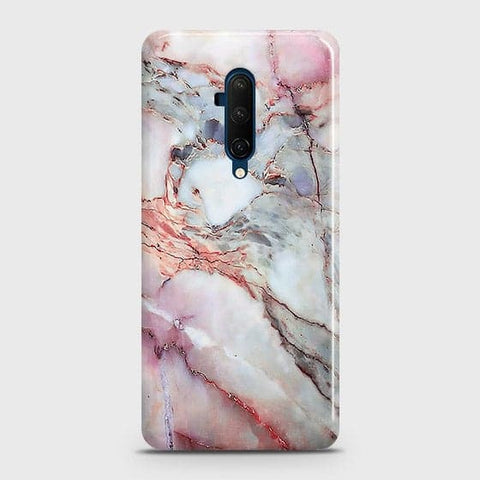 OnePlus 7T Pro Cover - Violet Sky Marble Trendy Printed Hard Case with Life Time Colors Guarantee