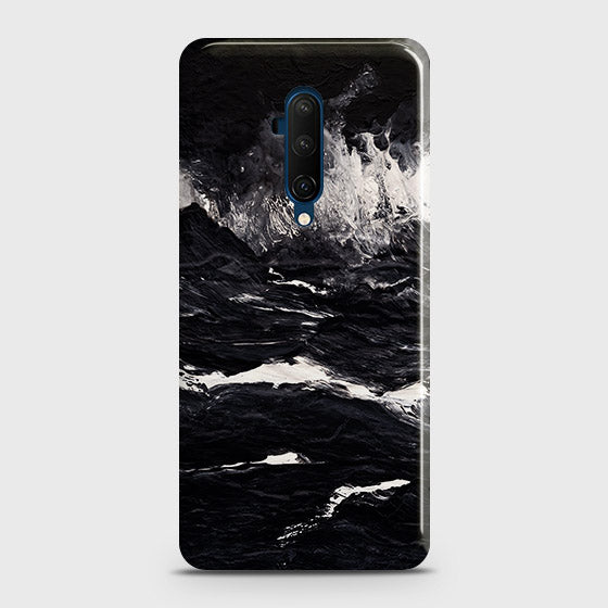 OnePlus 7 Pro Cover - Black Ocean Marble Trendy Printed Hard Case with Life Time Colors Guarantee (Fast Delivery)