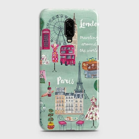 OnePlus 7 Cover - Matte Finish - London, Paris, New York ModernPrinted Hard Case with Life Time Colors Guarantee