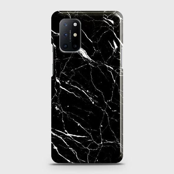 OnePlus 8T Cover - Trendy Black Marble Printed Hard Case with Life Time Colors Guarantee