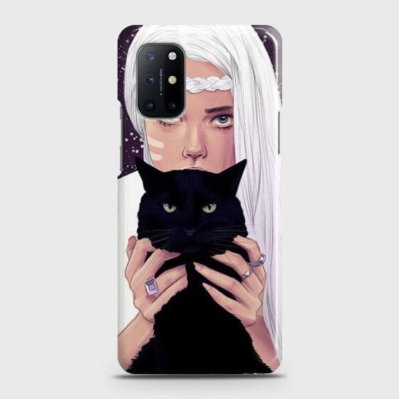 OnePlus 8T Cover - Trendy Wild Black Cat Printed Hard Case with Life Time Colors Guarantee