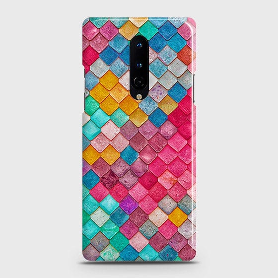 OnePlus 8 5G Cover - Chic Colorful Mermaid Printed Hard Case with Life Time Colors Guarantee