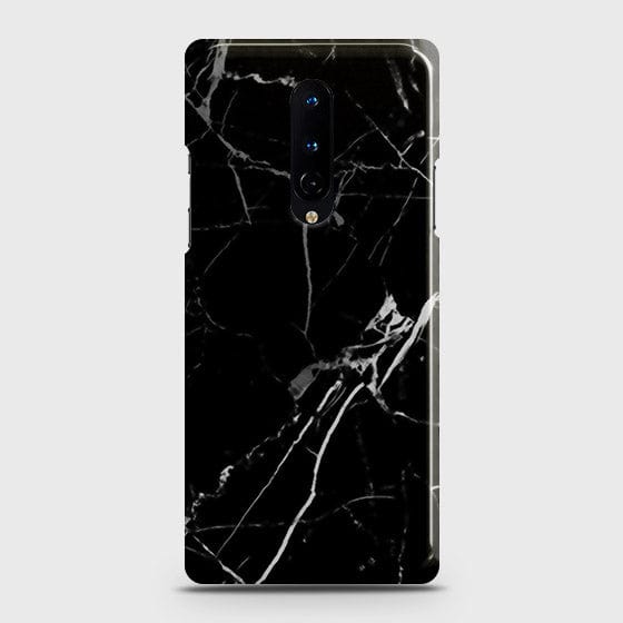 OnePlus 8 5G Cover - Black Modern Classic Marble Printed Hard Case with Life Time Colors Guarantee b64