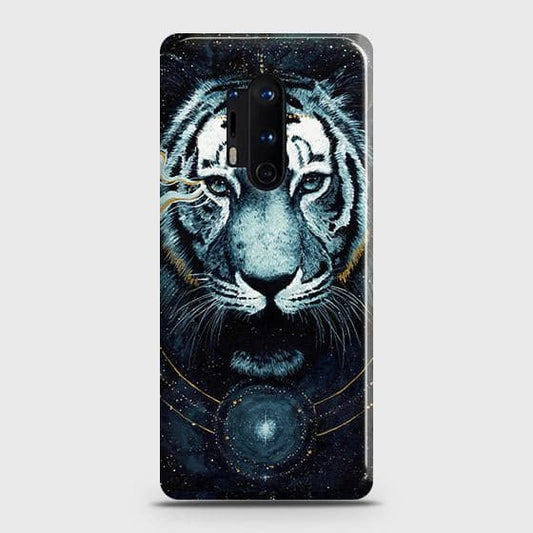 OnePlus 8 Pro Cover - Vintage Galaxy Tiger Printed Hard Case with Life Time Colors Guarantee