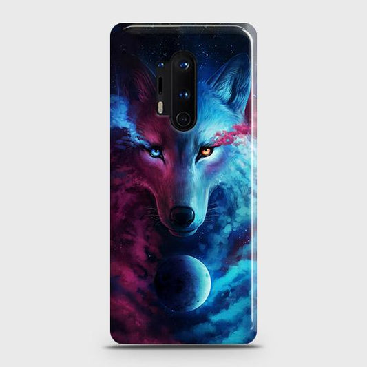 OnePlus 8 Pro Cover - Infinity Wolf Trendy Printed Hard Case with Life Time Colors Guara nteeB
