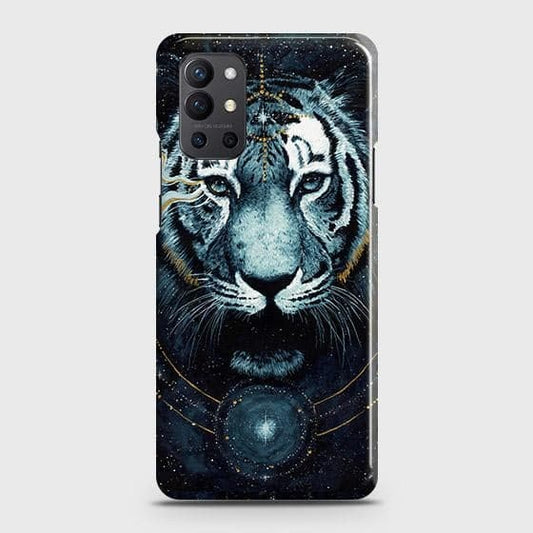 OnePlus 9R Cover - Vintage Galaxy Tiger Printed Hard Case with Life Time Colors Guarantee