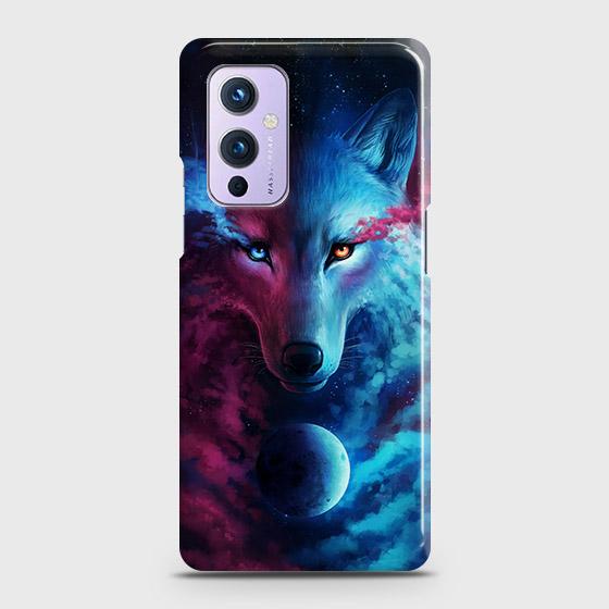 OnePlus 9 Cover - Infinity Wolf Trendy Printed Hard Case with Life Time Colors Guarantee ( Fast Delivery )