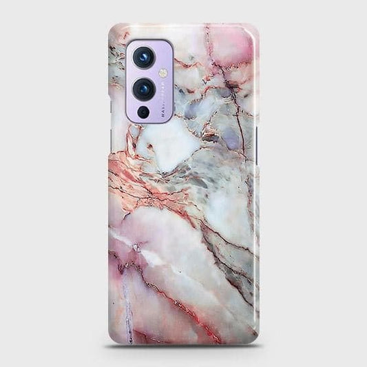 OnePlus 9 Cover - Violet Sky Marble Trendy Printed Hard Case with Life Time Colors Guarantee