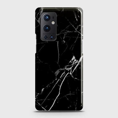 OnePlus 9 Pro Cover - Black Modern Classic Marble Printed Hard Case with Life Time Colors Guarantee