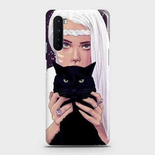 OnePlus Nord Cover - Trendy Wild Black Cat Printed Hard Case with Life Time Colors Guarantee