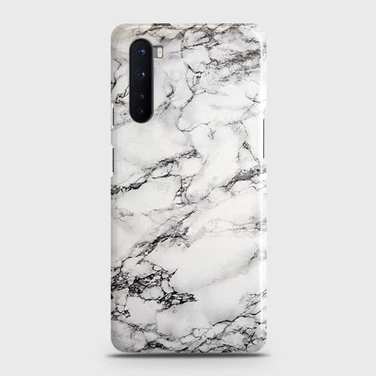 OnePlus Nord Cover - Matte Finish - Trendy Mysterious White Marble Printed Hard Case with Life Time Colors Guarantee