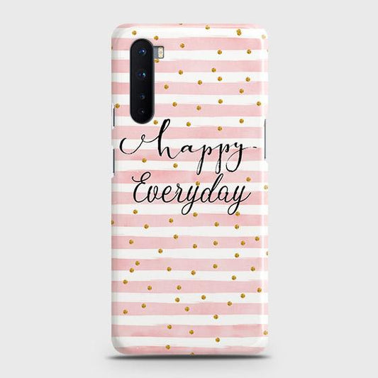 OnePlus Nord Cover - Trendy Happy Everyday Printed Hard Case with Life Time Colors Guarantee