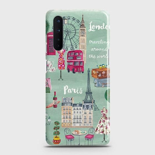 OnePlus Nord Cover - Matte Finish - London, Paris, New York ModernPrinted Hard Case with Life Time Colors Guarantee