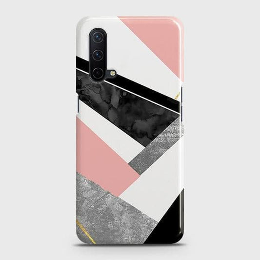 OnePlus Nord CE 5G Cover - Matte Finish - Geometric Luxe Marble Trendy Printed Hard Case with Life Time Colors Guarantee