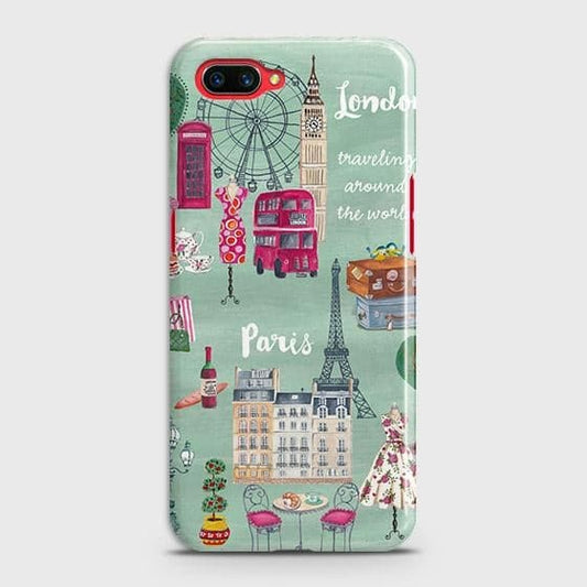 Oppo A12e Cover - Matte Finish - London, Paris, New York ModernPrinted Hard Case with Life Time Colors Guarantee