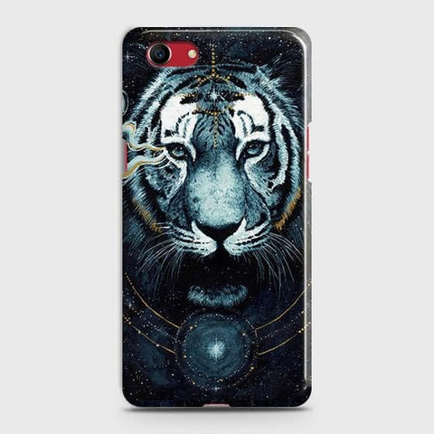 Oppo A1k Cover - Vintage Galaxy Tiger Printed Hard Case with Life Time Colors Guarantee