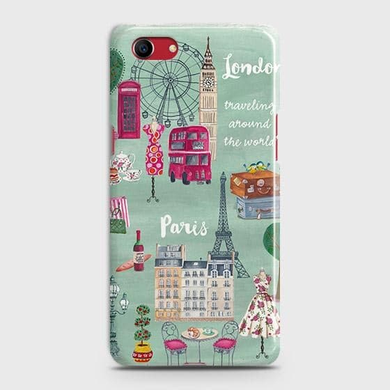 Oppo A1k Cover - Matte Finish - London, Paris, New York ModernPrinted Hard Case with Life Time Colors Guarantee