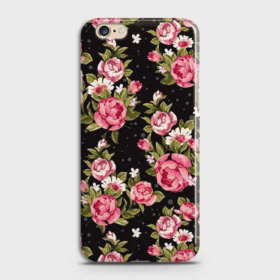 Oppo A39 Cover - Trendy Pink Rose Vintage Flowers Printed Hard Case with Life Time Colors Guarantee